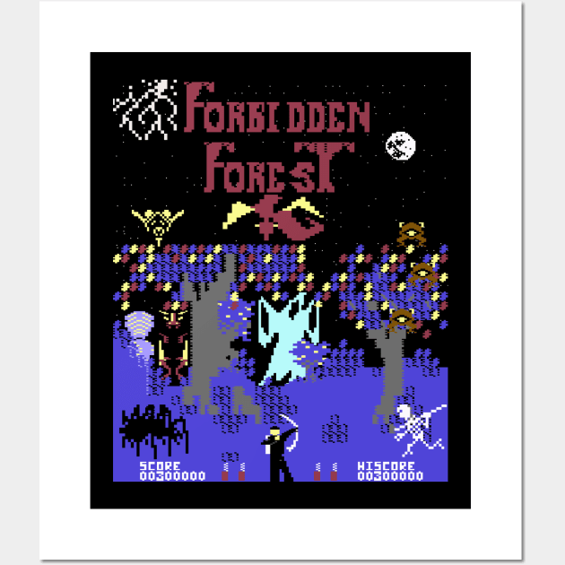 Forbidden Forest C64 Wall Art by TheObserver